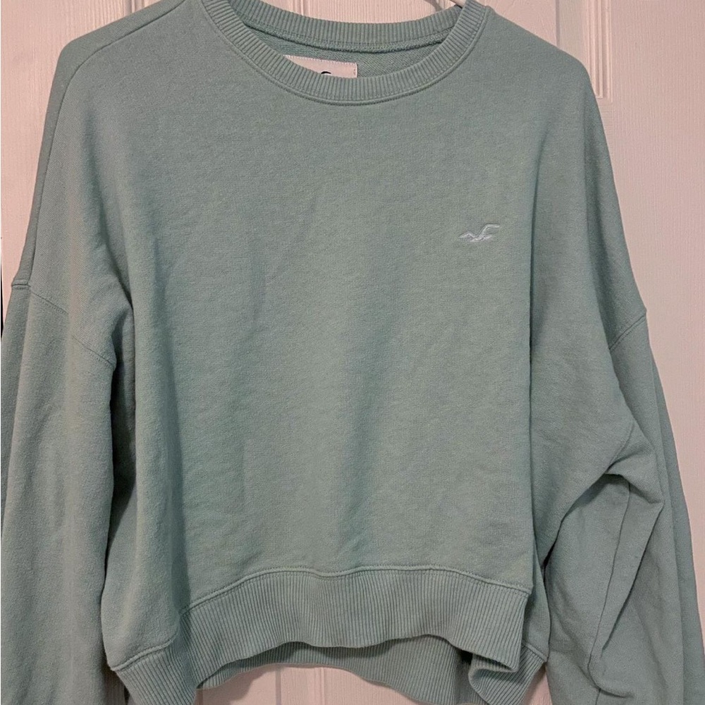 Teal Hollister Crewneck Sweatshirt - Size small